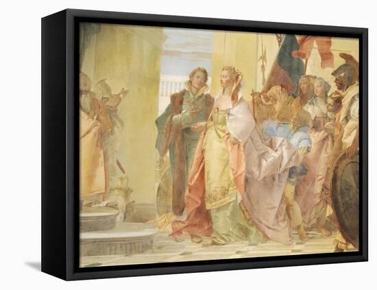 The Magnanimity of Scipio-Giambattista Tiepolo-Framed Stretched Canvas