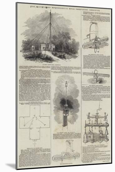 The Magnetic and Meteorological Royal Observatory, Greenwich-null-Mounted Giclee Print