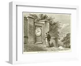 The Magnetic Clock, Greenwich Observatory-null-Framed Giclee Print