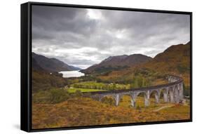 The Magnificent Glenfinnan Viaduct in the Scottish Highlands, Argyll and Bute, Scotland, UK-Julian Elliott-Framed Stretched Canvas