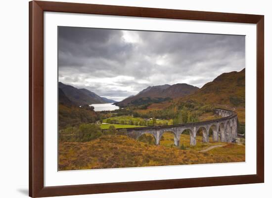 The Magnificent Glenfinnan Viaduct in the Scottish Highlands, Argyll and Bute, Scotland, UK-Julian Elliott-Framed Photographic Print