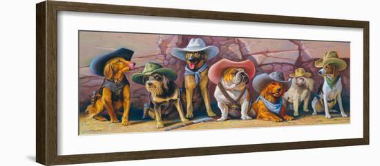 The Magnificent Seven-Bryan Moon-Framed Giclee Print