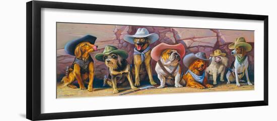 The Magnificent Seven-Bryan Moon-Framed Giclee Print