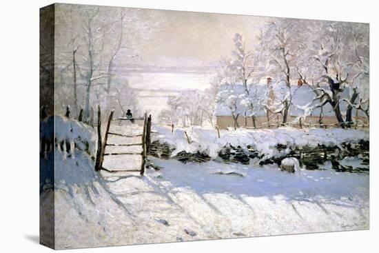 The Magpie, 1869-Claude Monet-Stretched Canvas