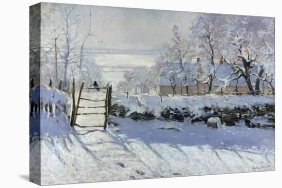 The Magpie, 1869-Claude Monet-Stretched Canvas