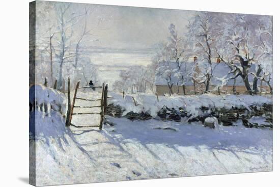 The Magpie, 1869-Claude Monet-Stretched Canvas