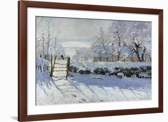 The Magpie, 1869-Claude Monet-Framed Giclee Print