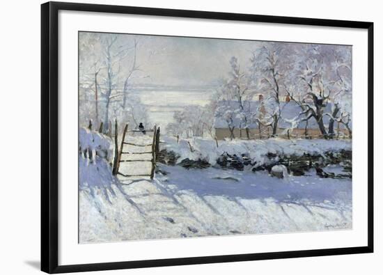 The Magpie, 1869-Claude Monet-Framed Giclee Print