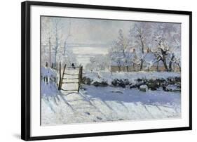 The Magpie, 1869-Claude Monet-Framed Premium Giclee Print