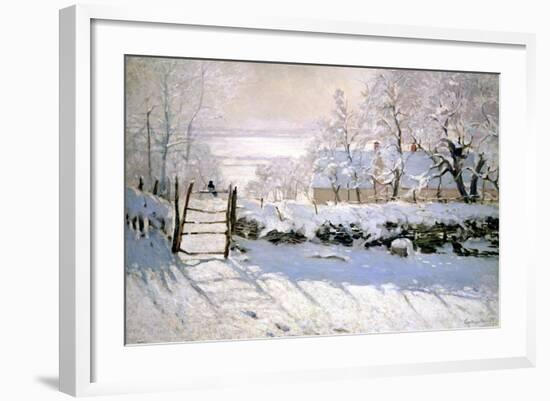 The Magpie, 1869-Claude Monet-Framed Premium Giclee Print