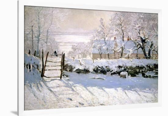 The Magpie, 1869-Claude Monet-Framed Giclee Print