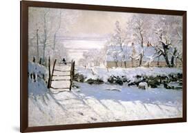 The Magpie, 1869-Claude Monet-Framed Giclee Print