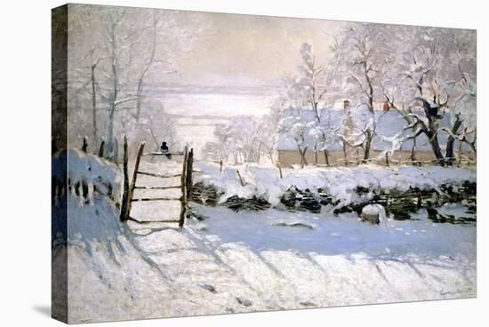 The Magpie, 1869-Claude Monet-Stretched Canvas