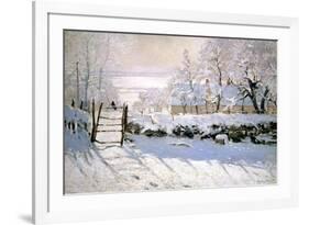 The Magpie, 1869-Claude Monet-Framed Giclee Print