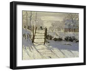 The Magpie, c.1869-Claude Monet-Framed Giclee Print