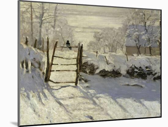 The Magpie, c.1869-Claude Monet-Mounted Giclee Print