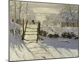 The Magpie, c.1869-Claude Monet-Mounted Giclee Print