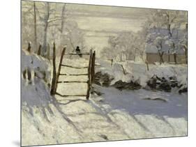 The Magpie, c.1869-Claude Monet-Mounted Giclee Print