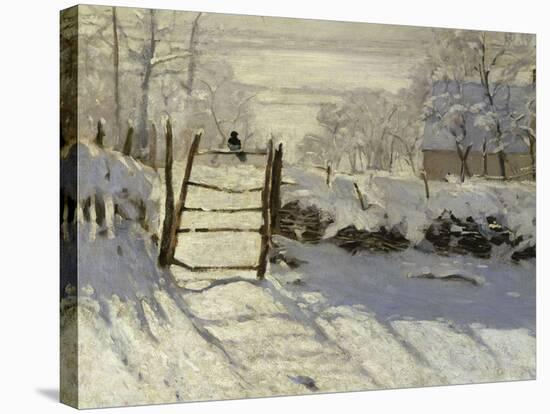 The Magpie, c.1869-Claude Monet-Stretched Canvas