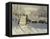 The Magpie, c.1869-Claude Monet-Framed Stretched Canvas