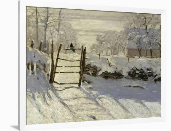 The Magpie, c.1869-Claude Monet-Framed Art Print