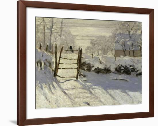 The Magpie, c.1869-Claude Monet-Framed Art Print