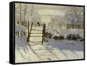 The Magpie, c.1869-Claude Monet-Framed Stretched Canvas