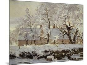 The Magpie, c.1869-Claude Monet-Mounted Giclee Print