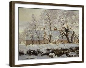 The Magpie, c.1869-Claude Monet-Framed Giclee Print