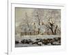 The Magpie, c.1869-Claude Monet-Framed Giclee Print