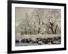 The Magpie, c.1869-Claude Monet-Framed Giclee Print