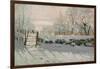 The Magpie, Etretat, Winter 1868-69-Claude Monet-Framed Giclee Print