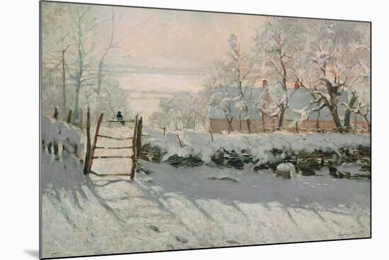 The Magpie, Etretat, Winter 1868-69-Claude Monet-Mounted Giclee Print