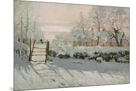 The Magpie, Etretat, Winter 1868-69-Claude Monet-Mounted Giclee Print