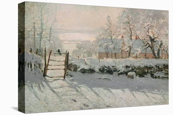 The Magpie, Etretat, Winter 1868-69-Claude Monet-Stretched Canvas