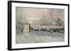 The Magpie, Etretat, Winter 1868-69-Claude Monet-Framed Giclee Print