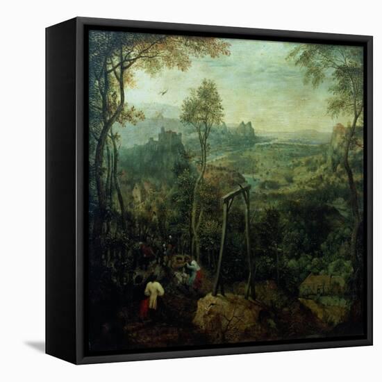 The Magpie on the Gallows, 1568-Pieter Bruegel the Elder-Framed Stretched Canvas