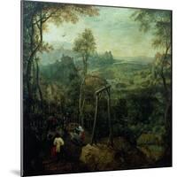 The Magpie on the Gallows, 1568-Pieter Bruegel the Elder-Mounted Giclee Print