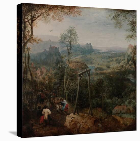 The Magpie on the Gallows-Pieter Bruegel the Elder-Stretched Canvas