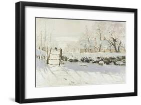 The Magpie-Claude Monet-Framed Premium Giclee Print