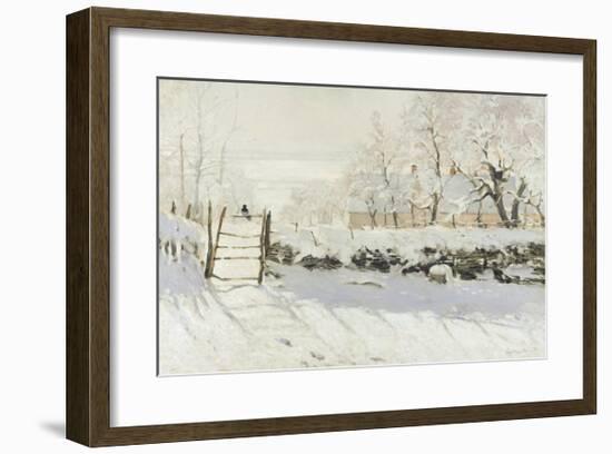 The Magpie-Claude Monet-Framed Premium Giclee Print