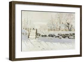 The Magpie-Claude Monet-Framed Premium Giclee Print