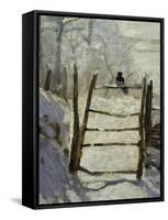 The Magpie-Claude Monet-Framed Stretched Canvas