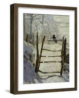 The Magpie-Claude Monet-Framed Giclee Print