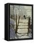 The Magpie-Claude Monet-Framed Stretched Canvas