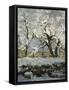 The Magpie-Claude Monet-Framed Stretched Canvas