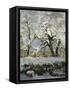 The Magpie-Claude Monet-Framed Stretched Canvas