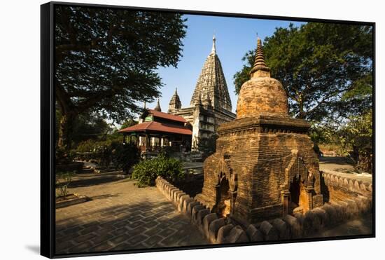 The Mahabodhi Temple, a Buddhist Temple Built in the Mid-13th Century, Located in Bagan (Pagan)-Thomas L-Framed Stretched Canvas