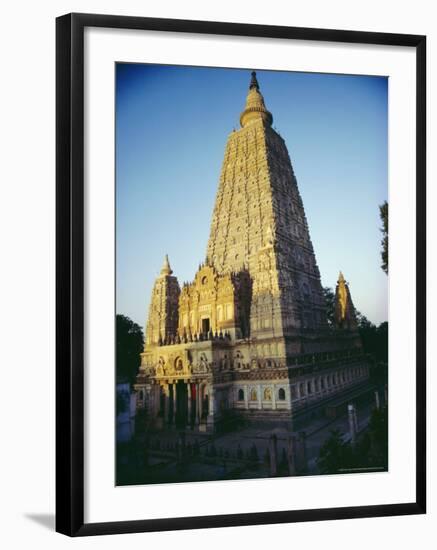 The Mahabodi Temple at Bodh Gaya, Where the Buddha Attained Enlightenment, Bihar State, India-John Henry Claude Wilson-Framed Photographic Print