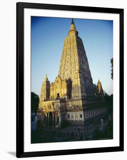 The Mahabodi Temple at Bodh Gaya, Where the Buddha Attained Enlightenment, Bihar State, India-John Henry Claude Wilson-Framed Photographic Print